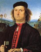 PERUGINO, Pietro Portrait of Francesco delle Opere china oil painting reproduction